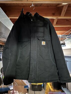 Carhartt men’s coat with snap-on detachable hood